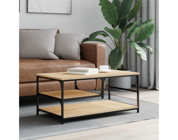 Sonata H Кафе маса, дъб сонома, 90x49x40 см, инженерно дърво