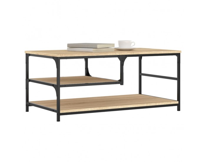 Sonata H Кафе маса, дъб сонома, 90x49x40 см, инженерно дърво