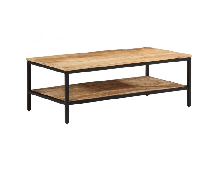 Sonata H Маса за кафе, 100x50x35 см, грубо мангово дърво масив