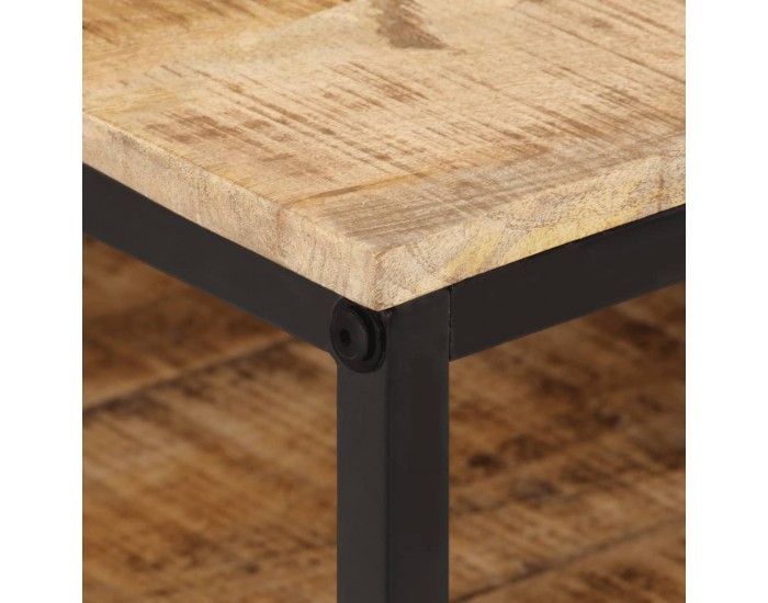 Sonata H Маса за кафе, 100x50x35 см, грубо мангово дърво масив