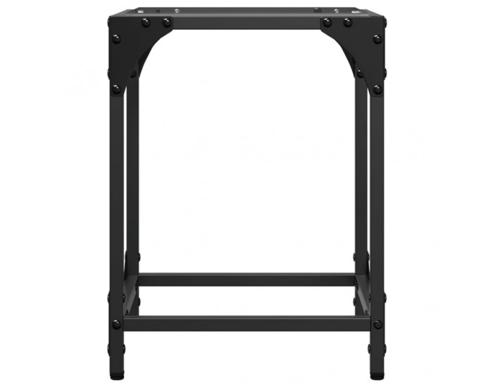 Sonata H Маси за кафе с прозрачен стъклен плот 2 бр 30x30x40 см стомана