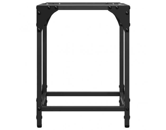 Sonata H Маси за кафе с прозрачен стъклен плот 2 бр 30x30x40 см стомана