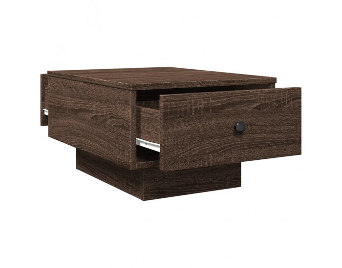 Sonata H Кафе маса, кафяв дъб, 60x45x31 см, инженерно дърво