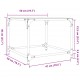 Sonata H Маса за кафе с прозрачен стъклен плот 50x50x40 см стомана