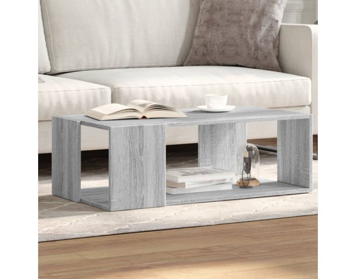 Sonata H Маса за кафе, сив сонома, 89,5x48x30 см, инженерно дърво