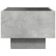 Sonata H Помощна маса с LED бетонно сива 40x40x30 см инженерно дърво