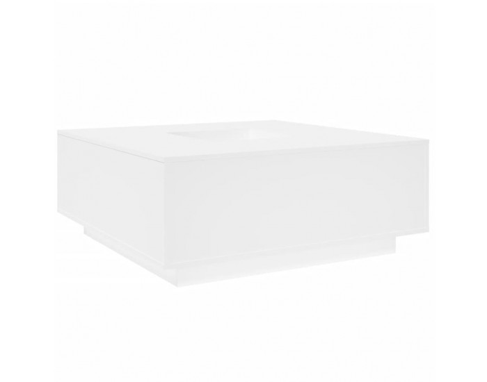 Sonata H Маса за кафе, бяла, 100x100x40 см, инженерно дърво