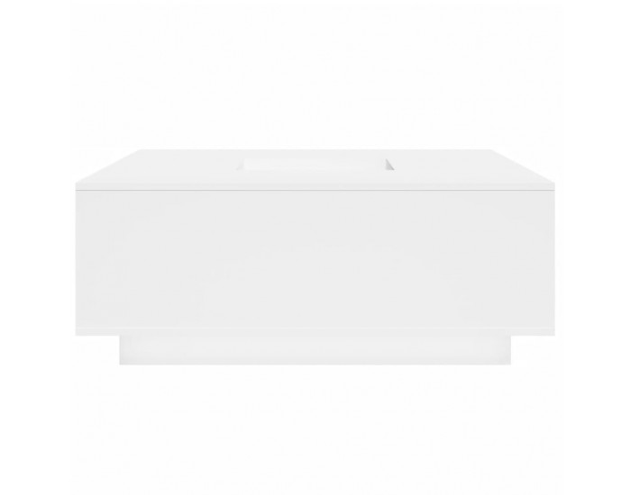 Sonata H Маса за кафе, бяла, 100x100x40 см, инженерно дърво