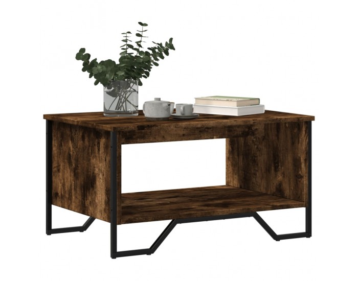 Sonata H Маса за кафе, опушен дъб, 75x51x40 см, инженерно дърво