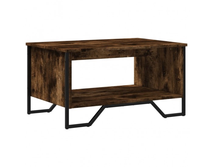 Sonata H Маса за кафе, опушен дъб, 75x51x40 см, инженерно дърво