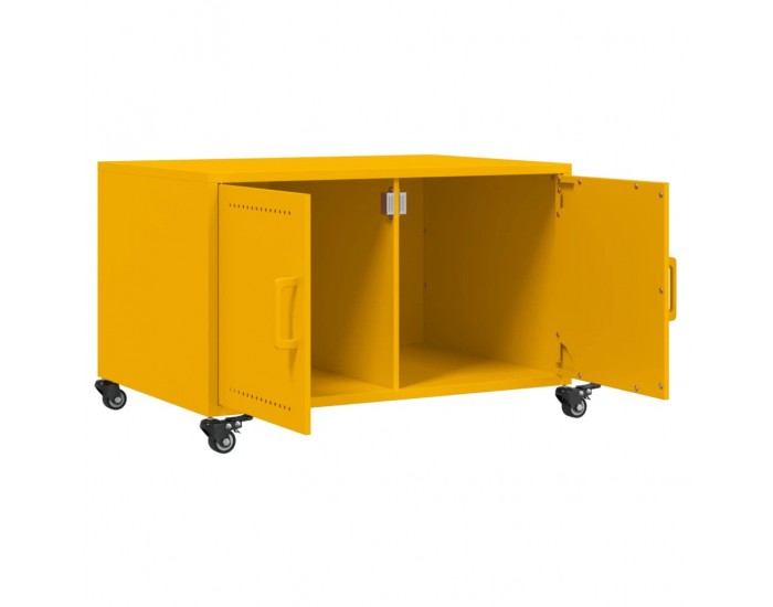 Sonata H Маса за кафе, горчица жълто, 68x50x43,5 см, стомана