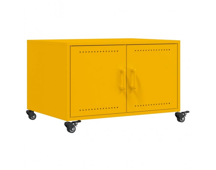 Sonata H Маса за кафе, горчица жълто, 68x50x43,5 см, стомана