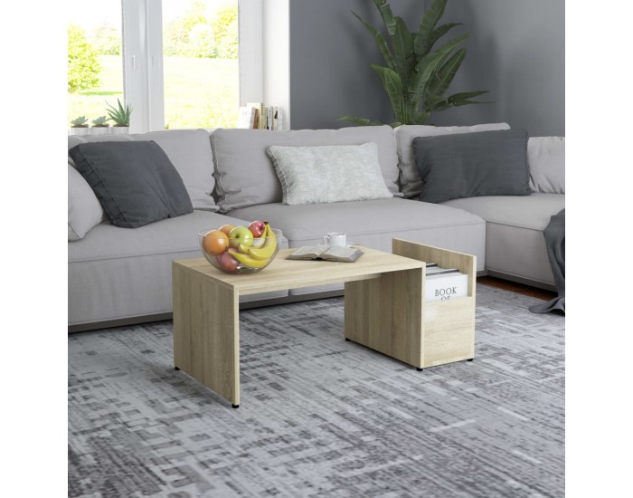 Sonata H Маса за кафе, дъб сонома, 90x45x35 см, инженерно дърво