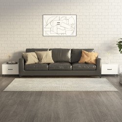 Sonata H Маса за кафе с метални крака 2 бр Бял 50x50x40 см - Холни маси