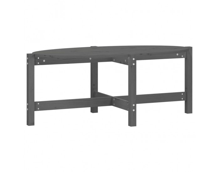 Sonata H Кафе маса, Сиво, 118x63x45 см, борово дърво масив