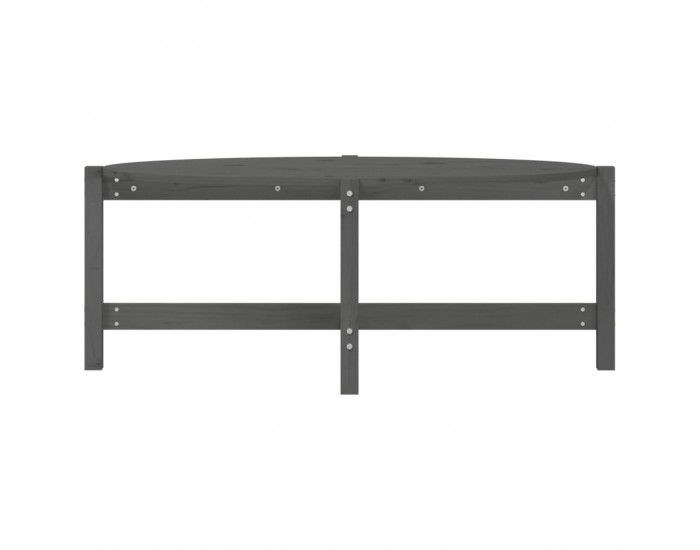 Sonata H Кафе маса, Сиво, 118x63x45 см, борово дърво масив