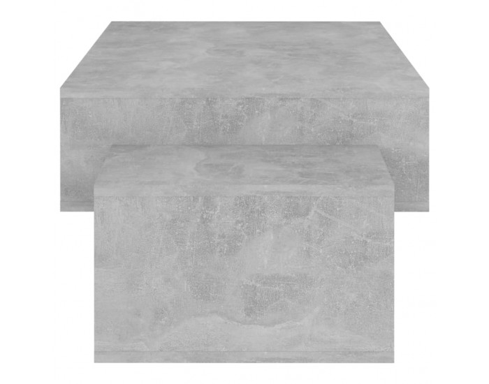 Sonata H Маса за кафе, бетонно сива, 105x55x32 см, инженерно дърво