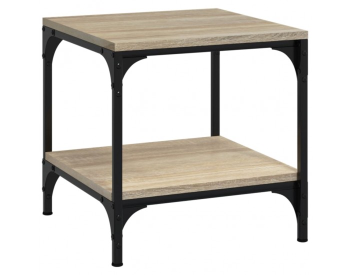 Sonata H Странични маси, 2 бр, Дъб сонома, 40x40x40 см, инженерно дърво