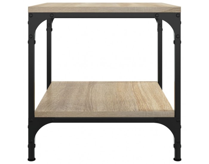 Sonata H Странични маси, 2 бр, Дъб сонома, 40x40x40 см, инженерно дърво