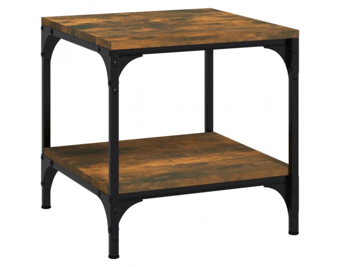 Sonata H Странични маси, 2 бр, опушен дъб, 40x40x40 см, инженерно дърво