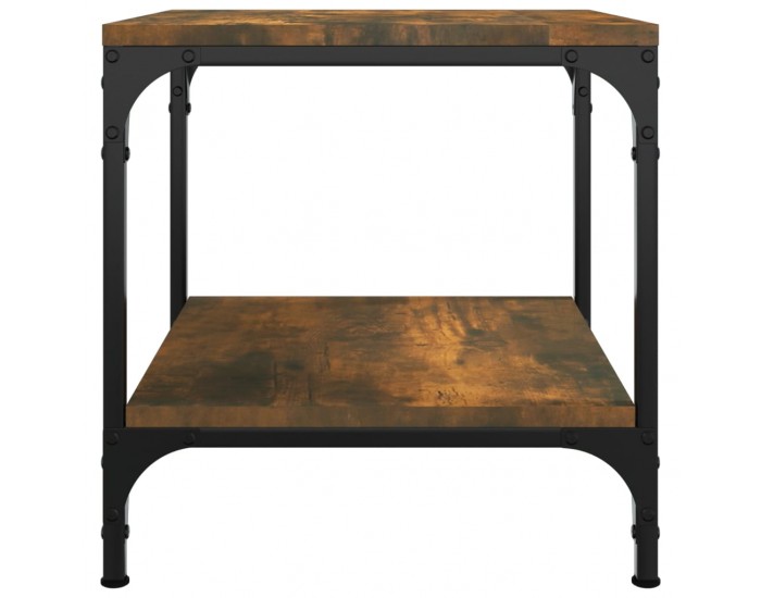 Sonata H Странични маси, 2 бр, опушен дъб, 40x40x40 см, инженерно дърво