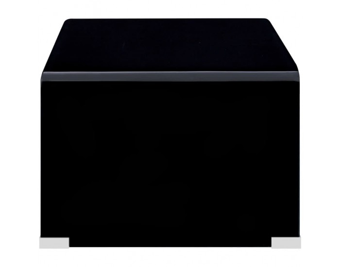 Sonata H Маса за кафе, черна, 98x45x31 см, закалено стъкло