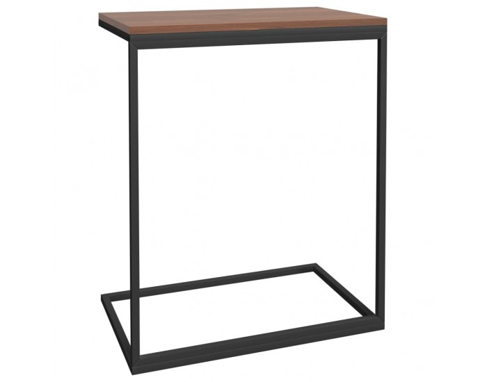 Sonata H Странична маса, черна, 55x35x66 см, инженерна дървесина