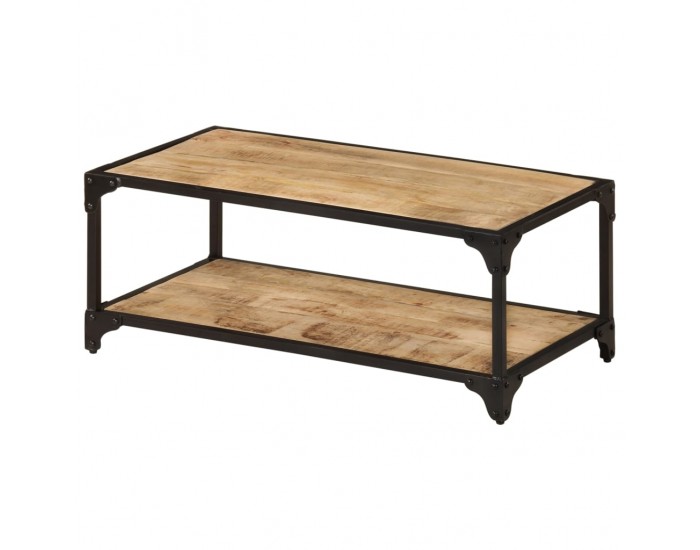 Sonata H Маса за кафе, 90x45x35 см, грубо мангово дърво масив