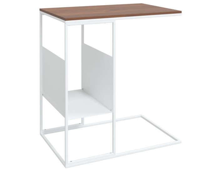 Sonata H Странична маса, бяла, 55x36x59,5 см, инженерно дърво