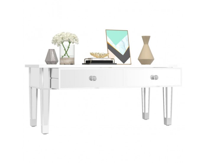 Sonata H Огледална маса за кафе, 106x45x45 см, инженерно дърво и стъкло