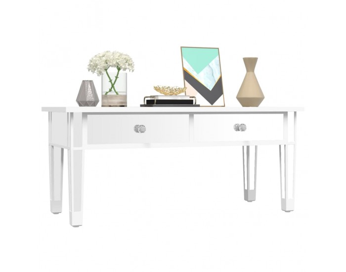 Sonata H Огледална маса за кафе, 106x45x45 см, инженерно дърво и стъкло