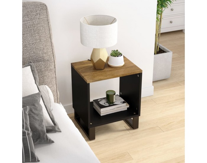 Sonata H Маса за кафе, 40x31x46 см, манго масив и инженерно дърво