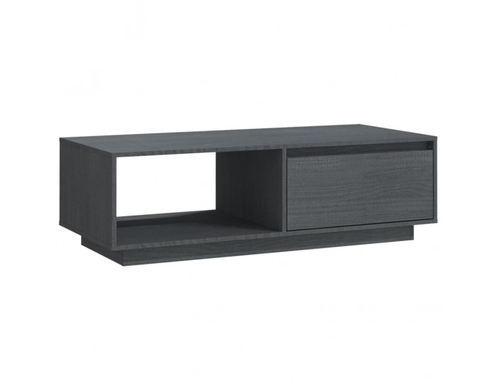 Sonata H Маса за кафе, сива, 110x50x33,5 см, борово дърво масив