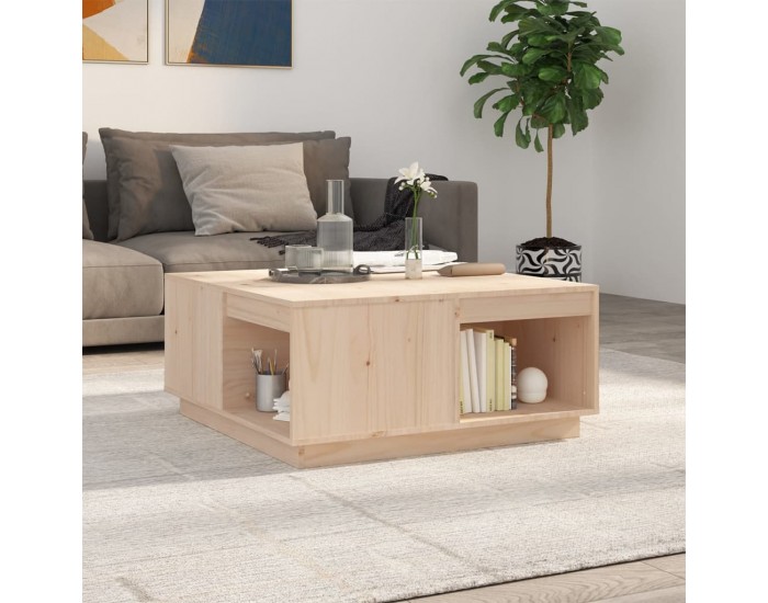 Sonata H Кафе маса, 80x81x36,5 см, борово дърво масив