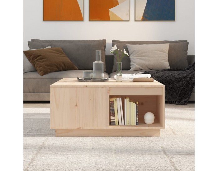 Sonata H Кафе маса, 80x81x36,5 см, борово дърво масив