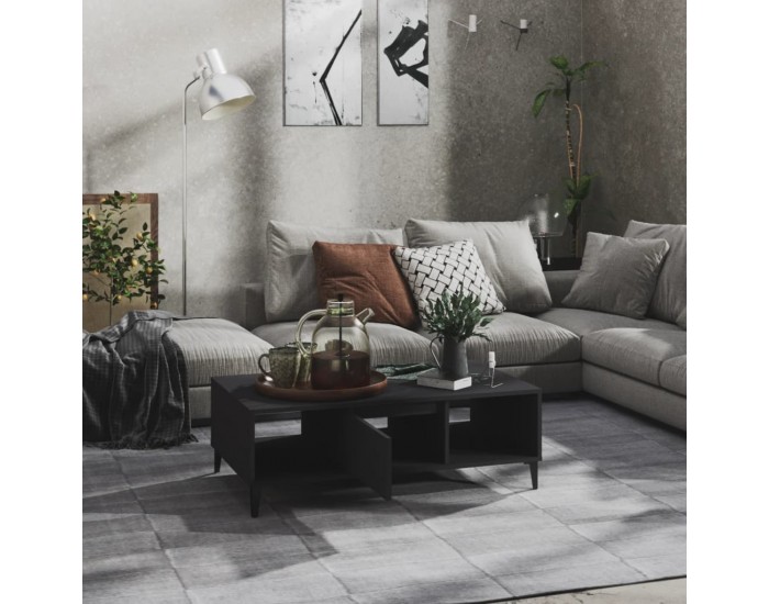 Sonata H Маса за кафе, сива, 103,5x60x35 см, инженерно дърво