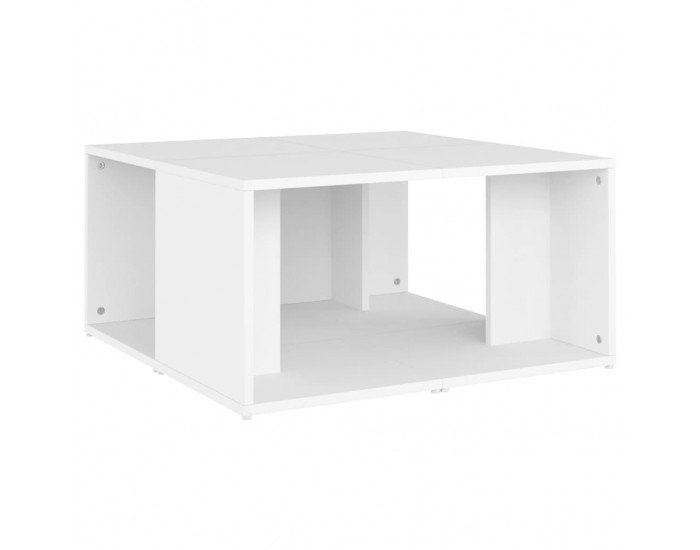 Sonata H Маси за кафе, 4 бр, бели, 33x33x33 см, инженерно дърво