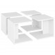 Sonata H Маси за кафе, 4 бр, бели, 33x33x33 см, инженерно дърво