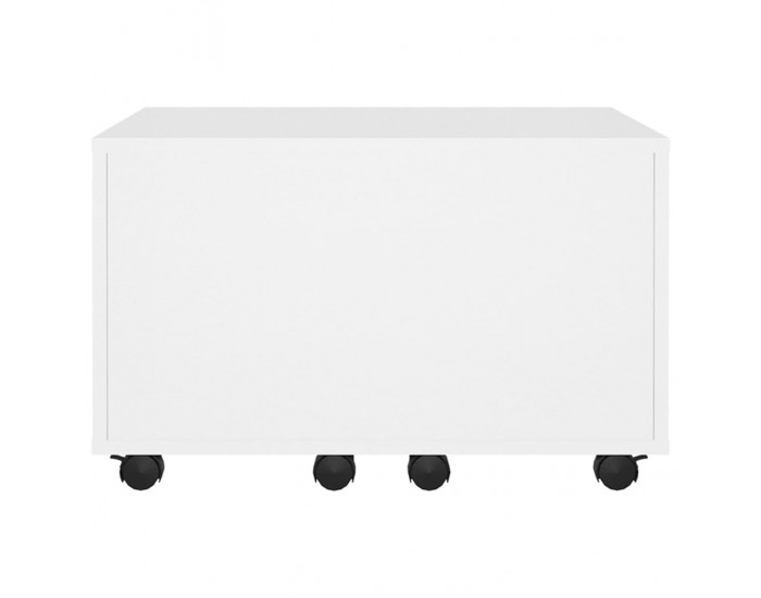 Sonata H Маса за кафе, бяла, 60x60x38 см, инженерно дърво