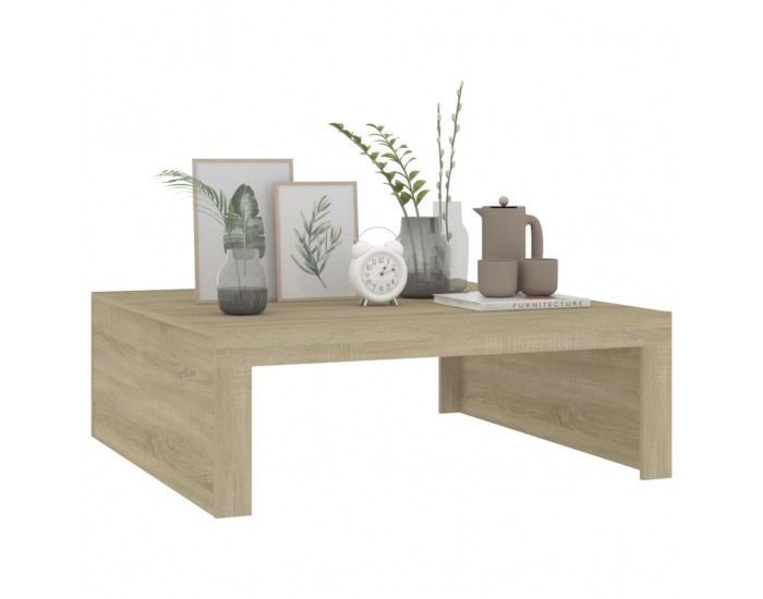 Sonata H Маса за кафе, дъб сонома, 100x100x35 см, инженерно дърво