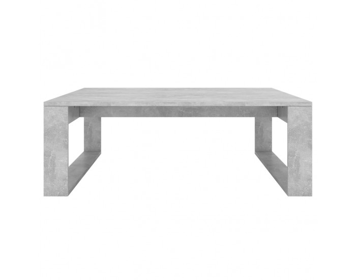 Sonata H Маса за кафе, бетонно сива, 100x100x35 см, инженерно дърво