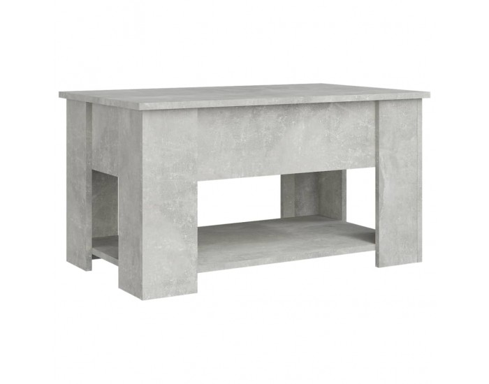 Sonata H Маса за кафе, бетонно сива, 79x49x41 см, инженерно дърво