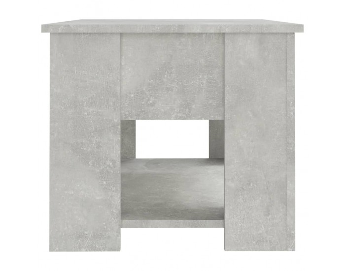 Sonata H Маса за кафе, бетонно сива, 79x49x41 см, инженерно дърво