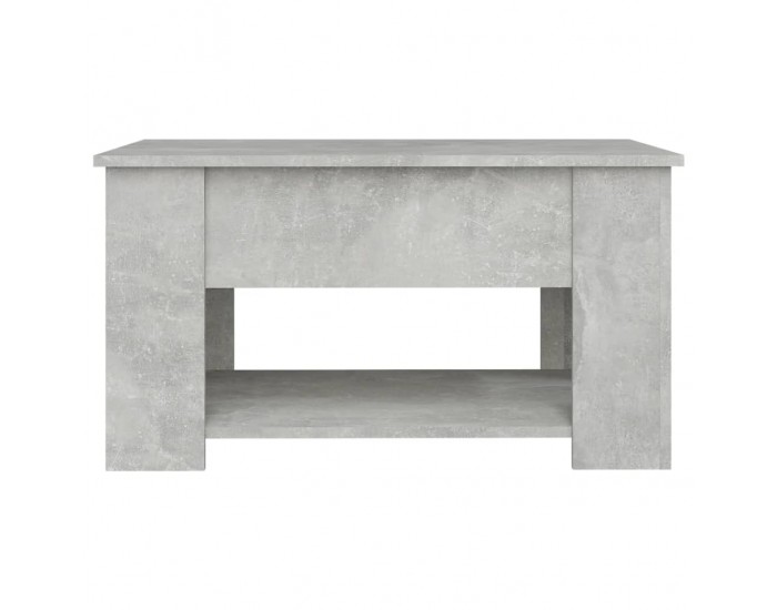 Sonata H Маса за кафе, бетонно сива, 79x49x41 см, инженерно дърво
