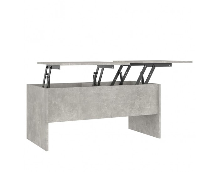 Sonata H Маса за кафе, бетонно сива, 102x50,5x46,5 см, инженерно дърво