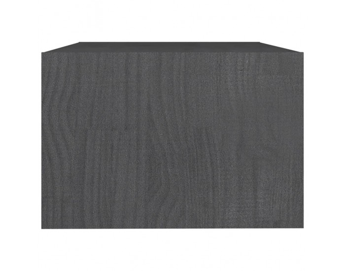 Sonata H Маса за кафе, сива, 75x50x33,5 см, борово дърво масив