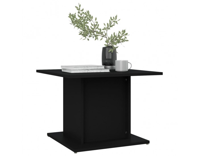 Sonata H Маса за кафе, черна, 55,5x55,5x40 см, инженерно дърво