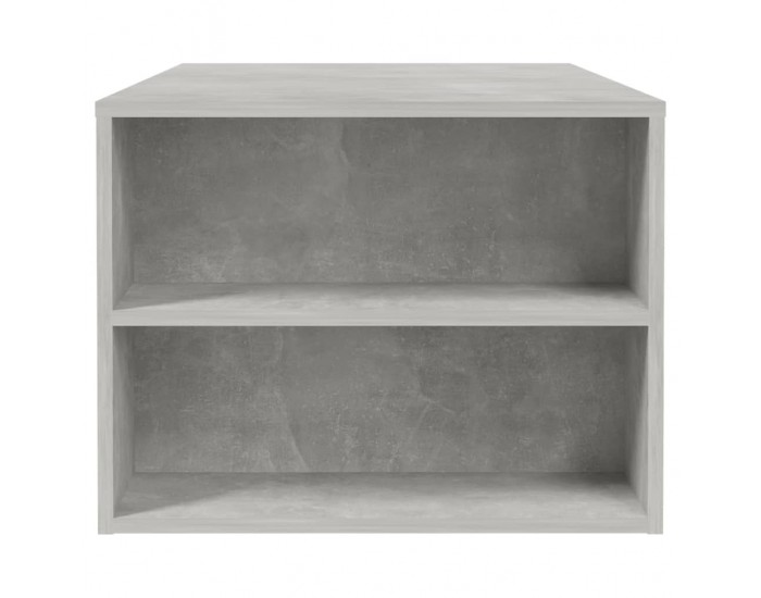 Sonata H Маса за кафе, бетонно сива, 102x55x42 см, инженерно дърво