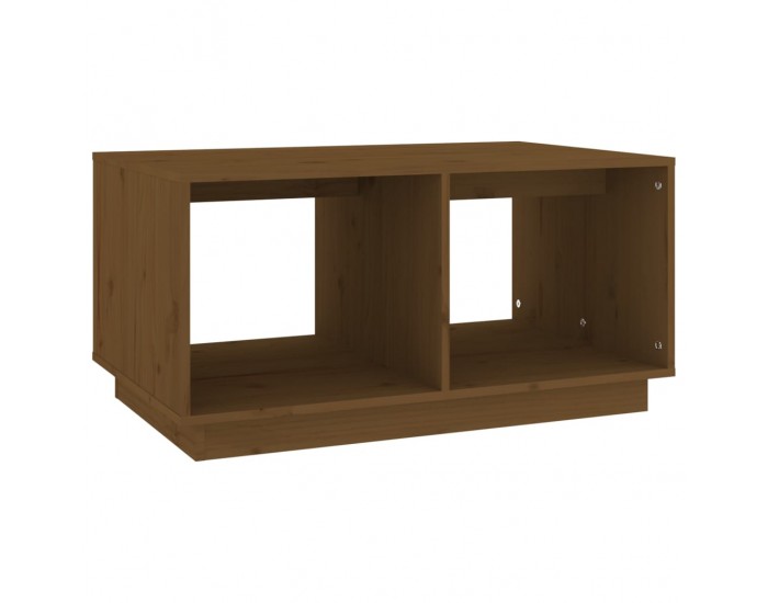 Sonata H Кафе маса, меденокафява, 80x50x40 см, бор дърво масив