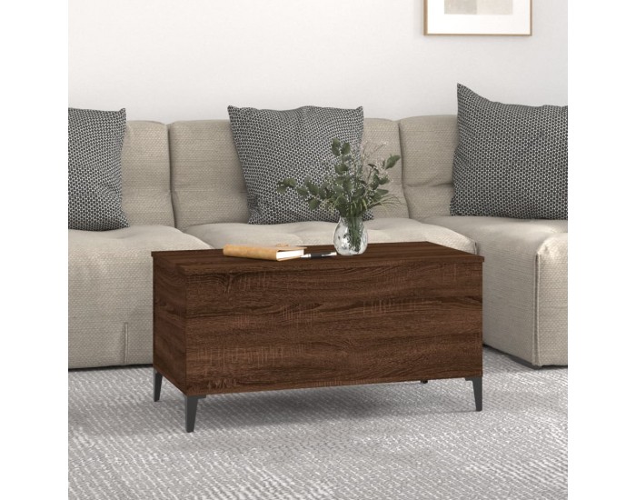 Sonata H Маса за кафе, кафяв дъб, 90x44,5x45 см, инженерно дърво